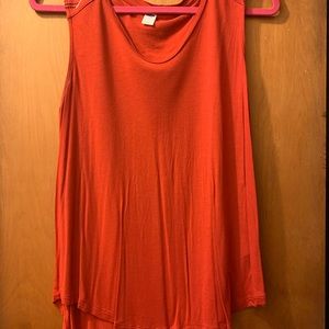 Orange tank top